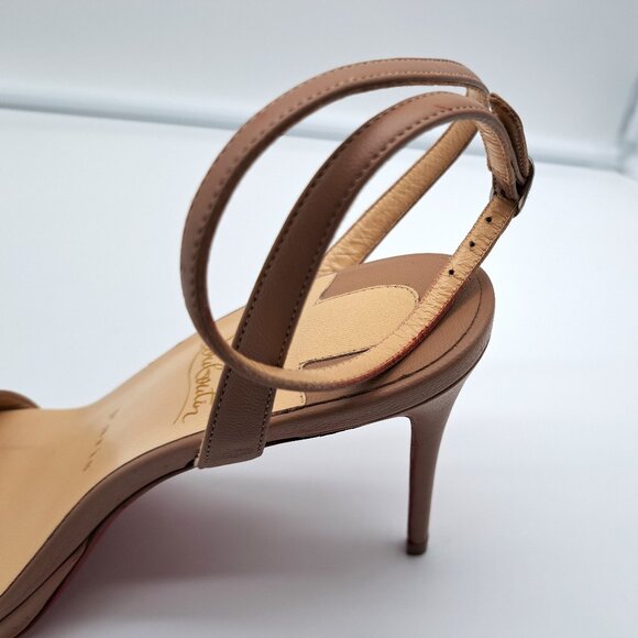 Christian Louboutin Loubi Queen Ankle Strap Sandal - Size  7US/37.5EU - Picture 11 of 16